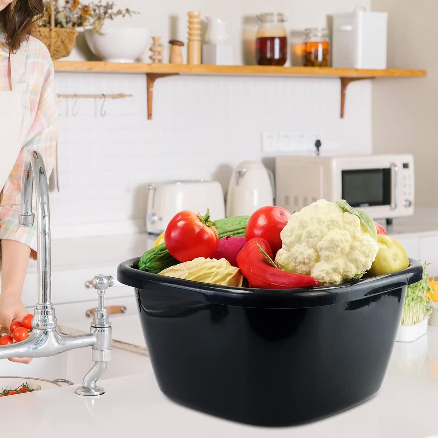 Sterilite Blck 18Qt Dishpan