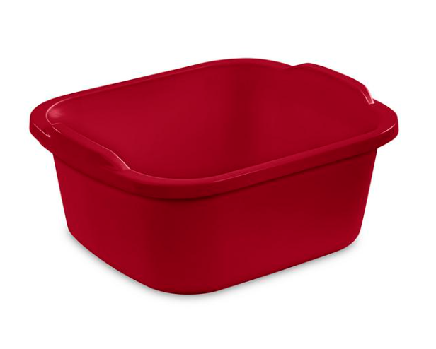 Sterilite Red 12Qt Dishpan