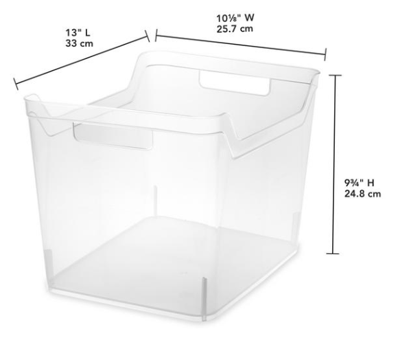 Sterilite Wide Shelf Bin Storage