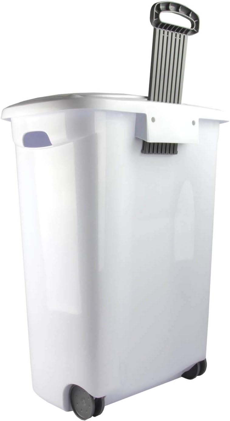 Sterilite Ultra Wheeled Laundry Hamper with Lid – White