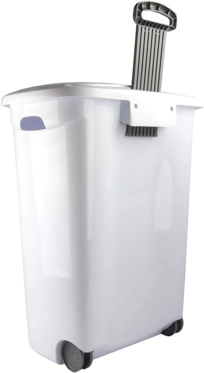 Sterilite Ultra Wheeled Laundry Hamper with Lid – White