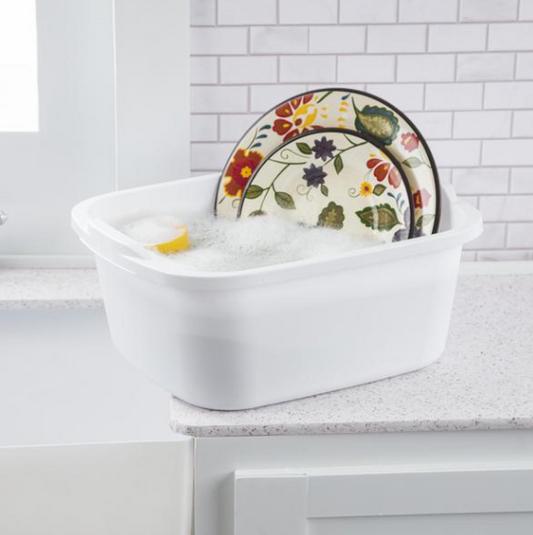 Sterilite White 12Qt Dishpan