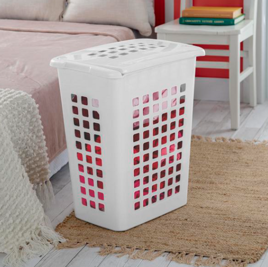 STERILITE Rectangular LiftTop Laundry Hamper