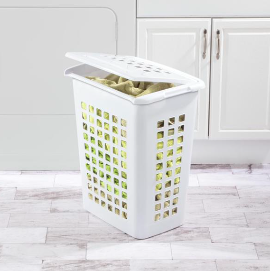 STERILITE Rectangular LiftTop Laundry Hamper